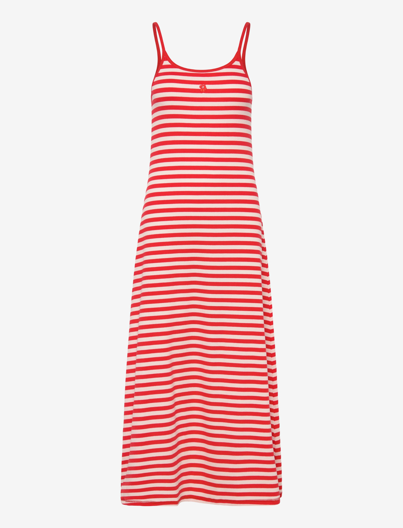Marimekko - LAULAA TASARAITA UNIKKO - Õlapaeltega kleidid - red, off white - 1