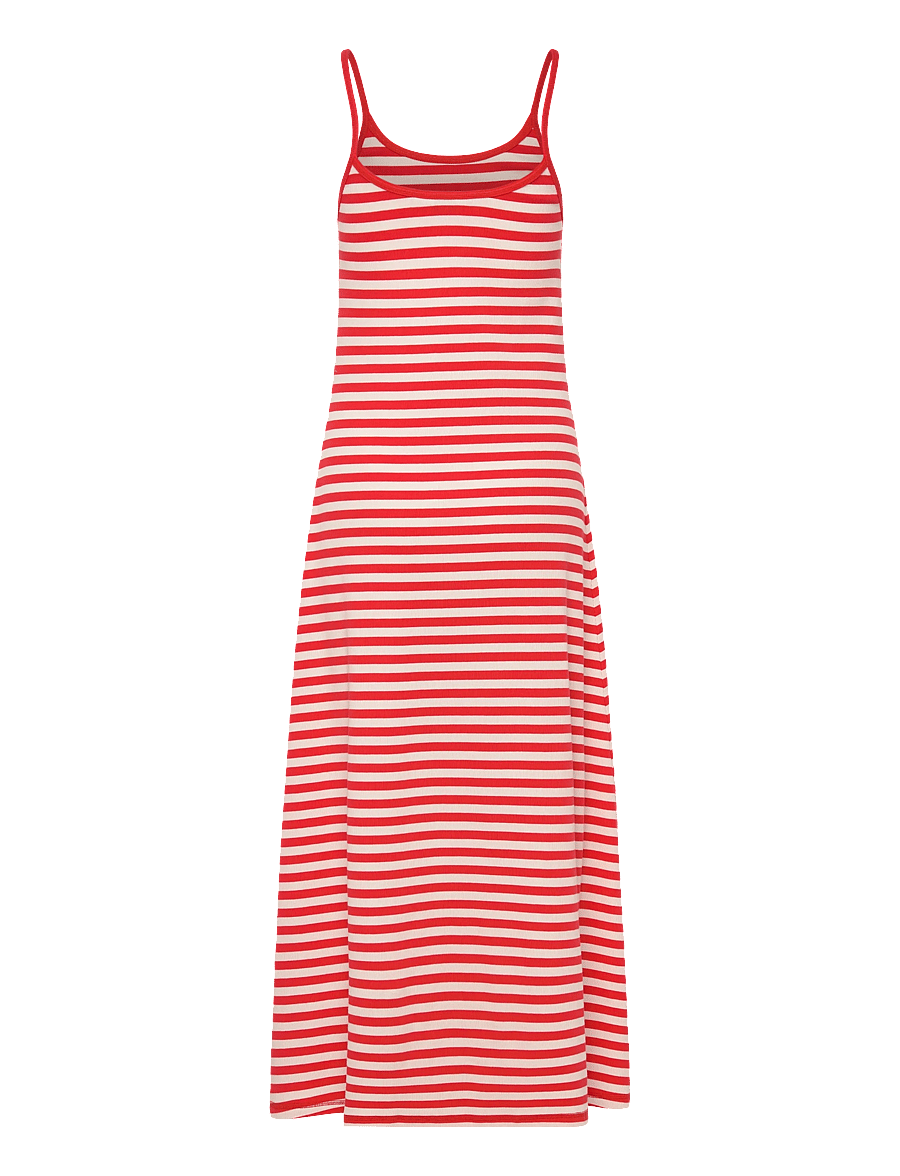 Marimekko - LAULAA TASARAITA UNIKKO - maxikjoler - red, off white - 2