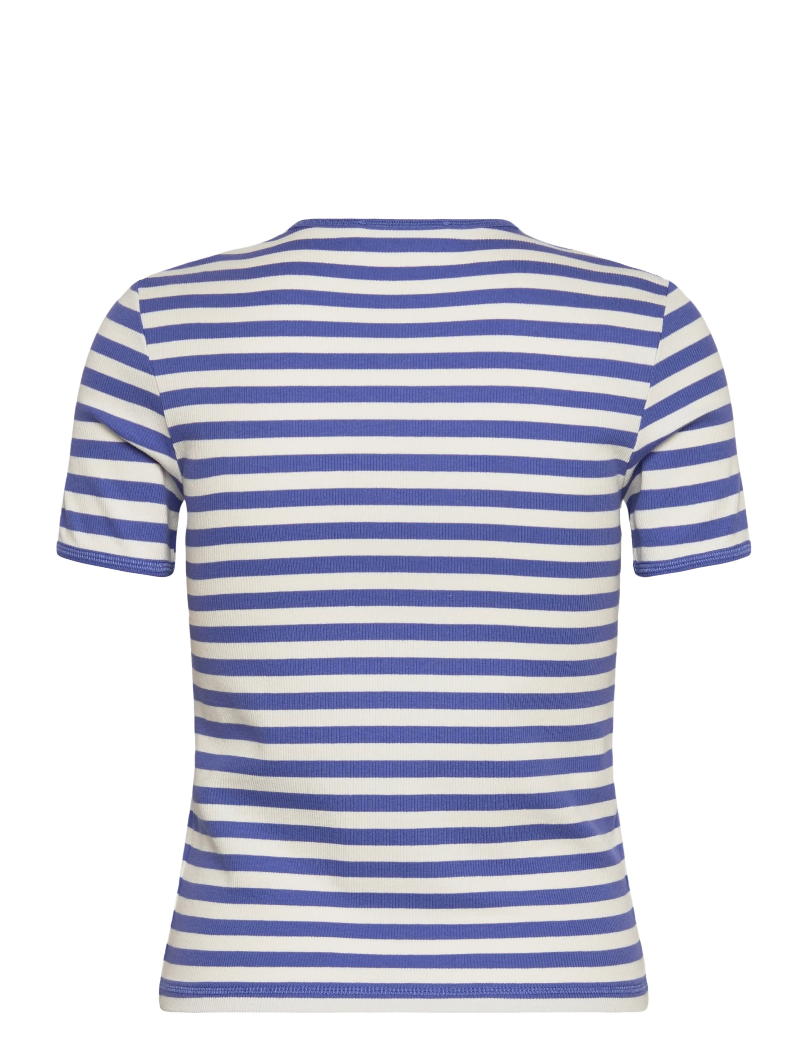 Marimekko - KUKKEA TASARAITA UNIKKO - t-särgid - blue, off white - 2