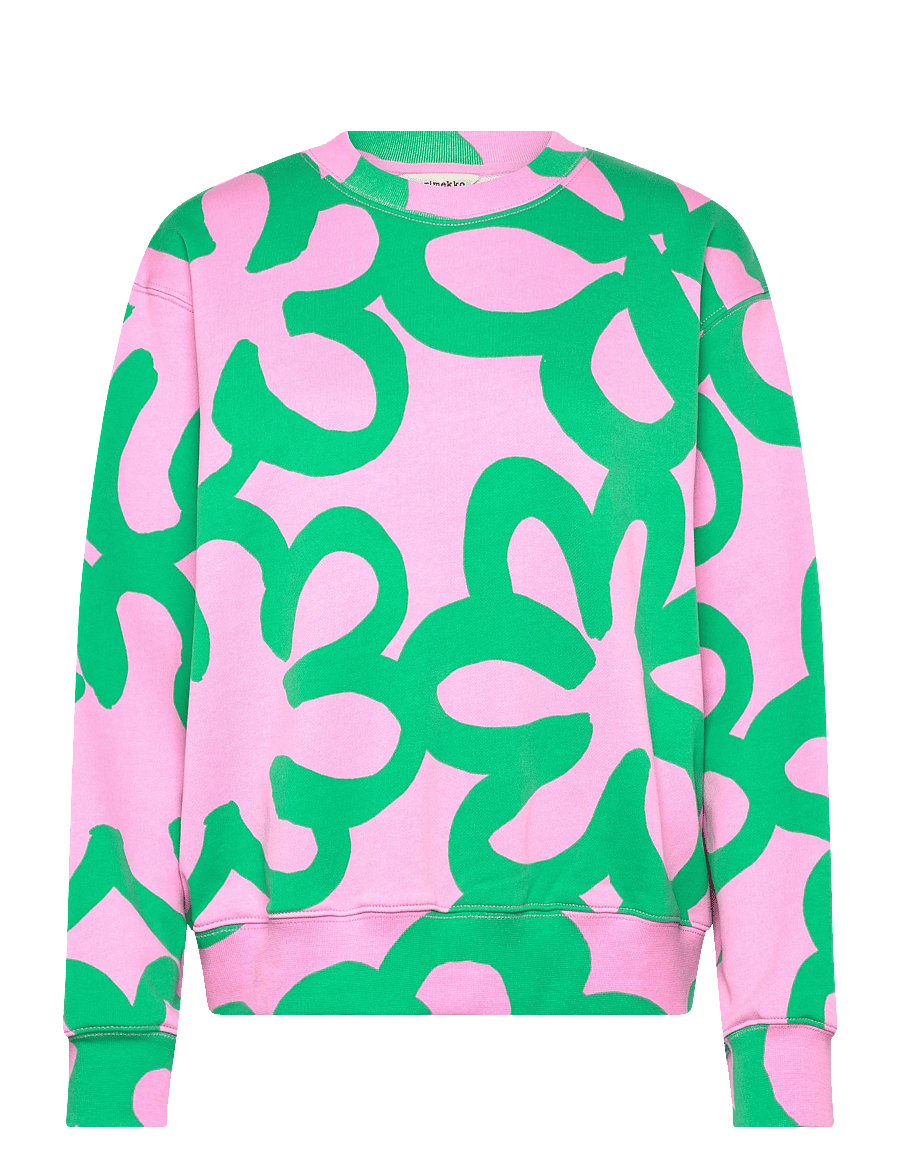 Marimekko - LEIOT JÄTTIKUKKA - dressipluusid ja kapuutsiga dressipluusid - light pink, green - 1