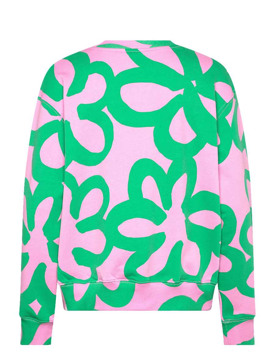 Marimekko - LEIOT JÄTTIKUKKA - dressipluusid ja kapuutsiga dressipluusid - light pink, green - 2