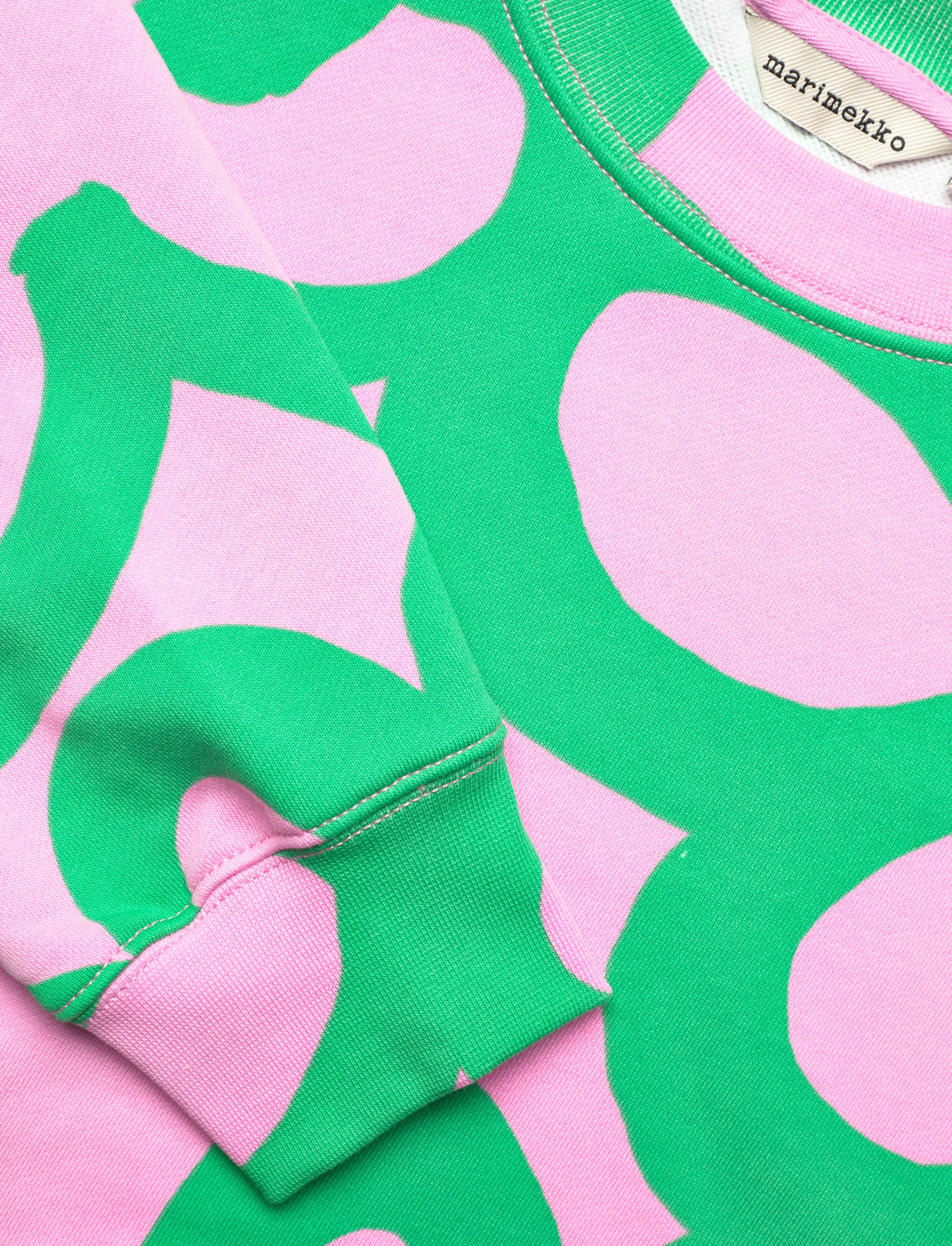 Marimekko - LEIOT JÄTTIKUKKA - sweatshirts & kapuzenpullover - light pink, green - 5