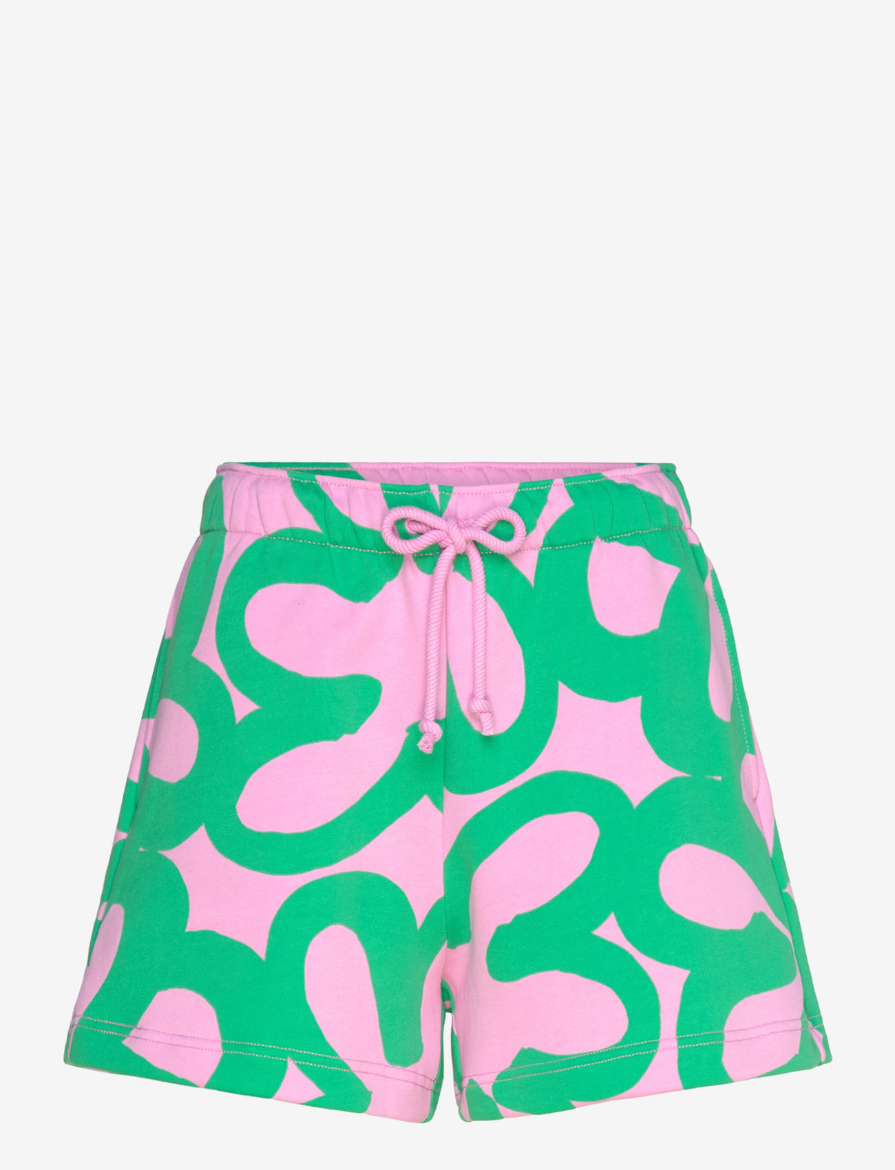 Marimekko - MIKSAUS JÄTTIKUKKA - casual shorts - light pink, green - 1