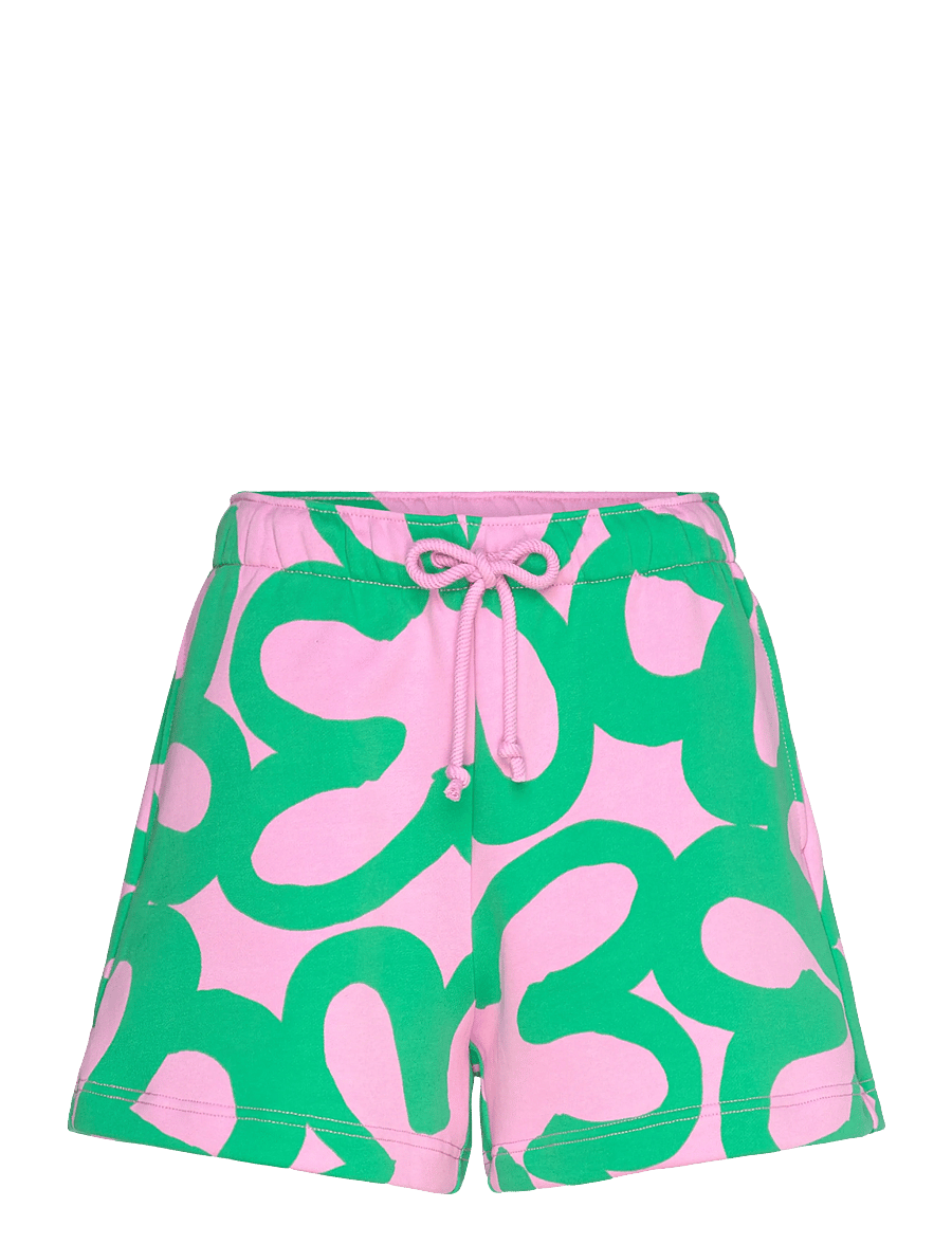 Marimekko - MIKSAUS JÄTTIKUKKA - vabaaja lühikesed püksid - light pink, green - 1