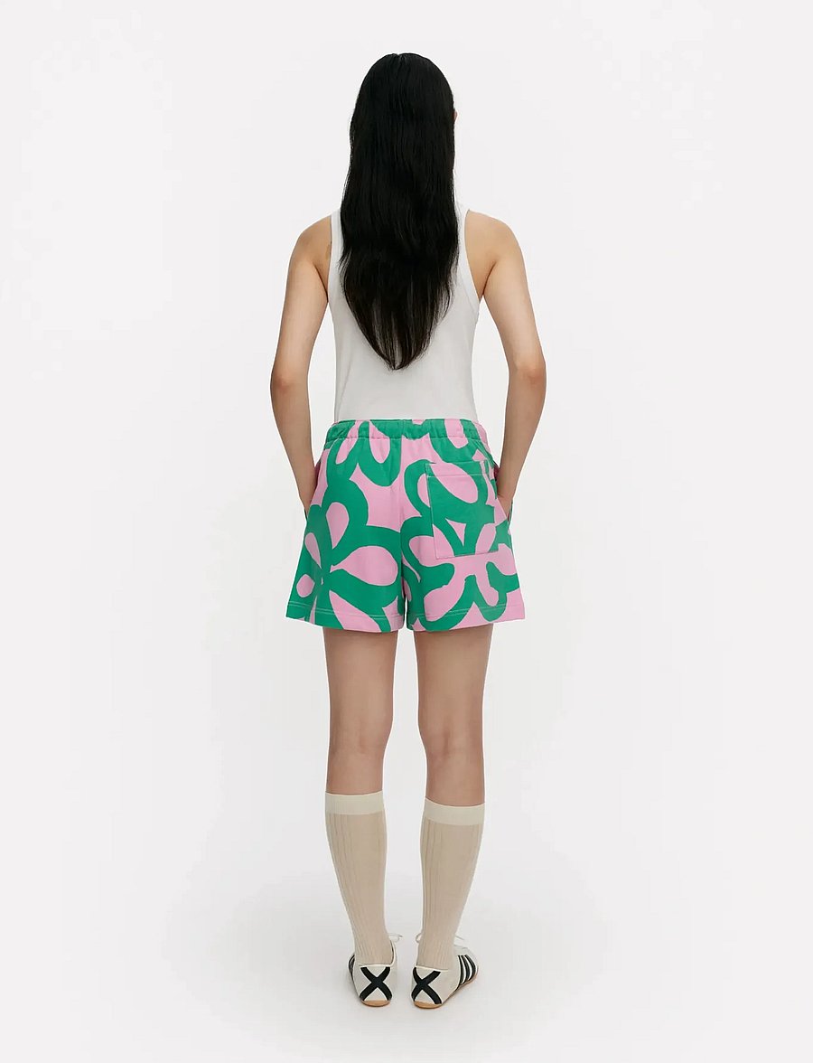 Marimekko - MIKSAUS JÄTTIKUKKA - vabaaja lühikesed püksid - light pink, green - 3