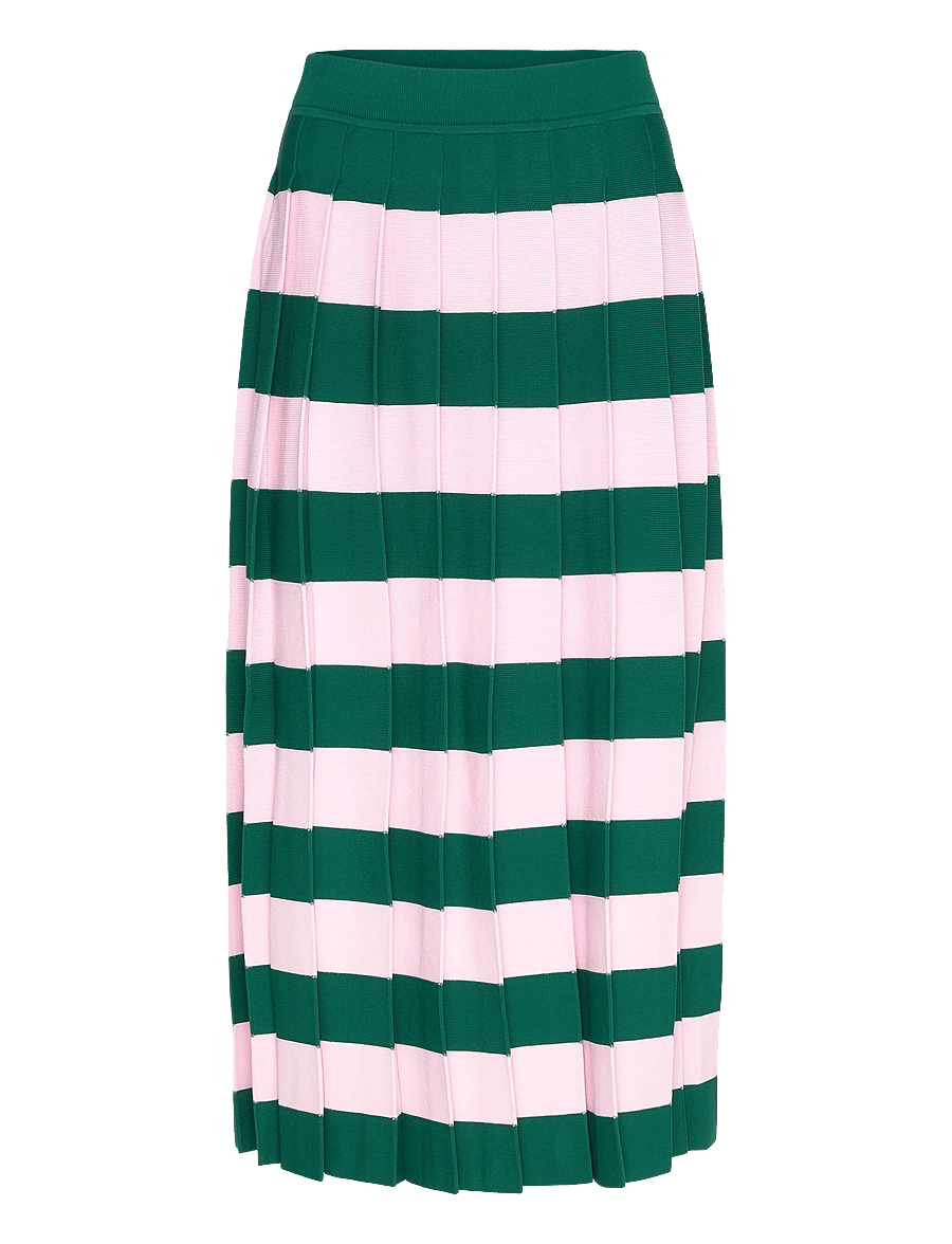 Marimekko - RIEMUA - plisserede nederdele - light pink, dark green - 1