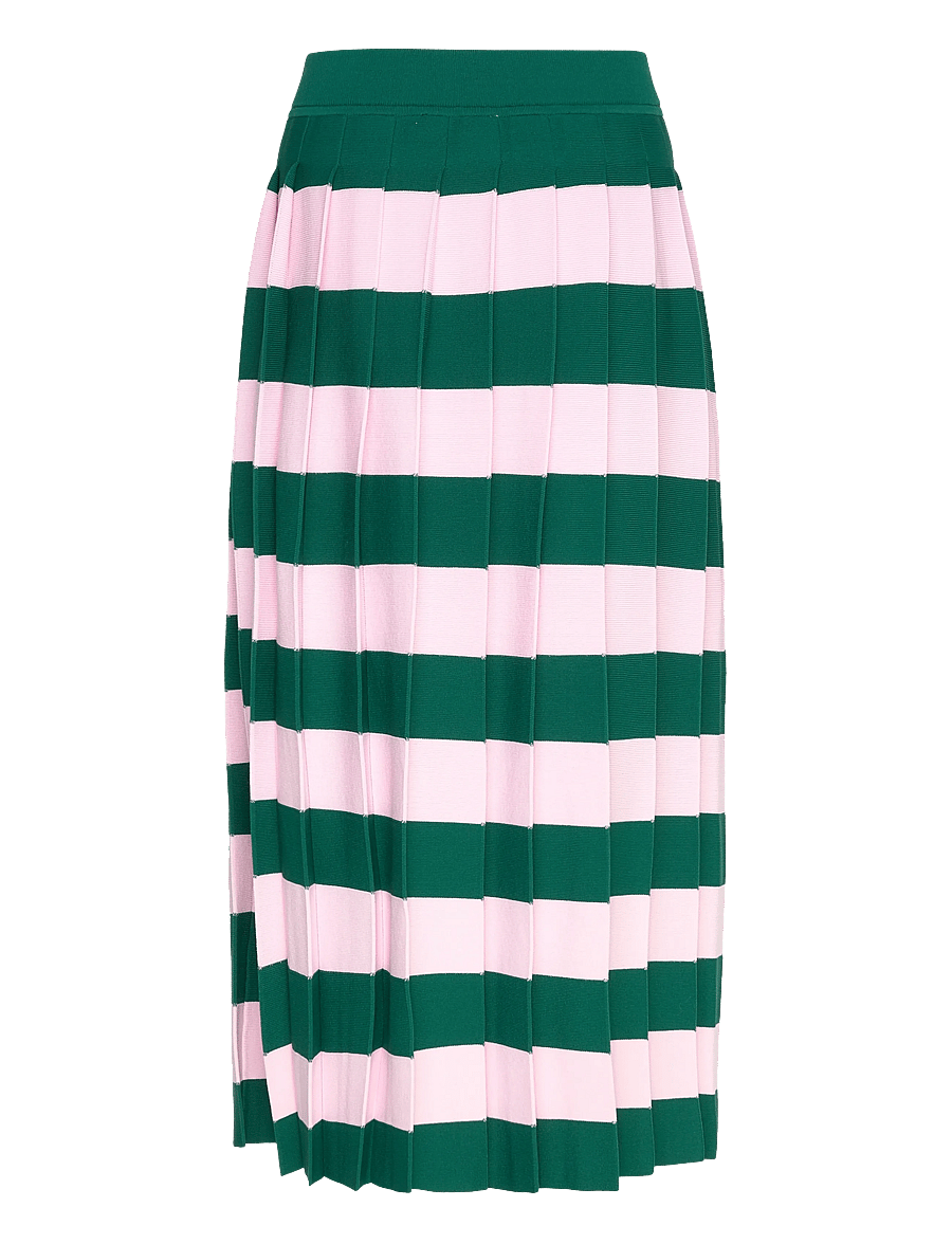 Marimekko - RIEMUA - plisserede nederdele - light pink, dark green - 2