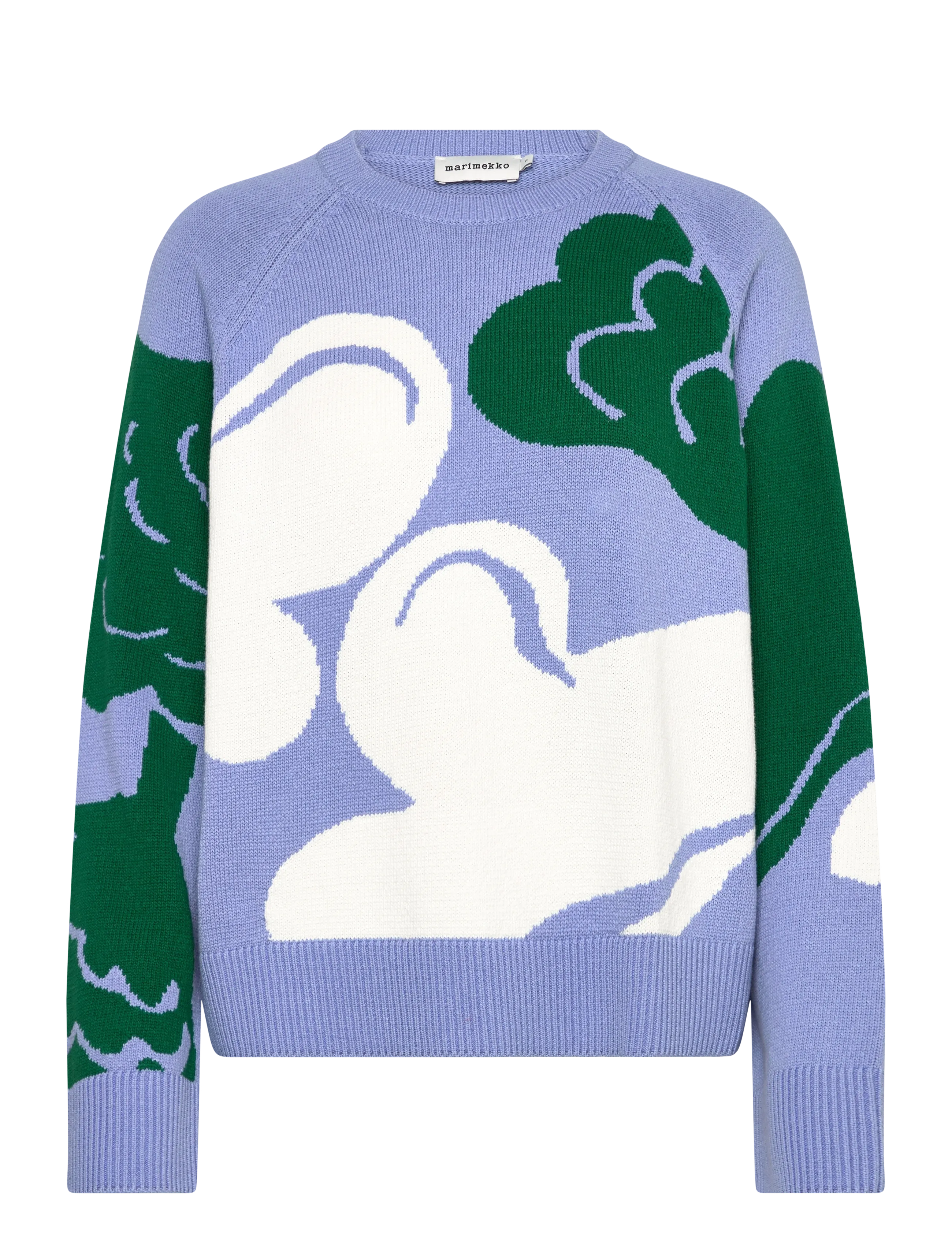 Marimekko LOITSU KUKASTA KUKKAAN - Kläder - BLUE, DARK GREEN, WHITE / blue