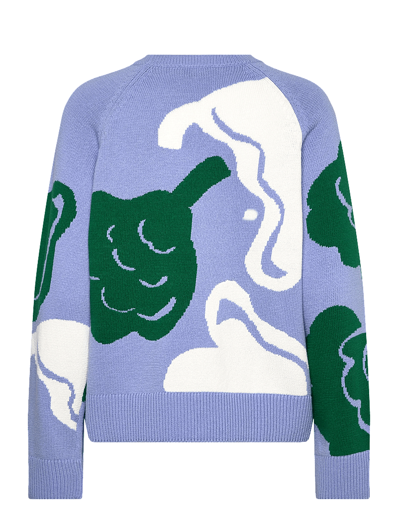 Marimekko - LOITSU KUKASTA KUKKAAN - sweaters - blue, dark green, white - 2