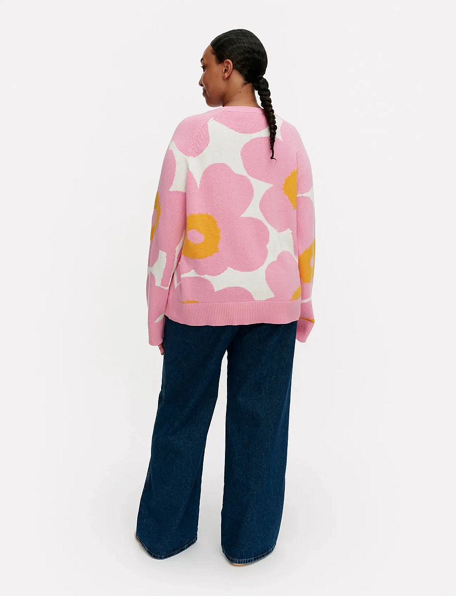 Marimekko - LOITSU UNIKKO - peysur - light pink, orange, white - 3