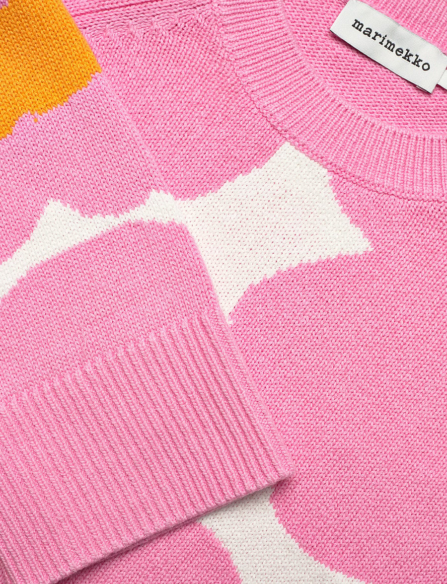 Marimekko - LOITSU UNIKKO - peysur - light pink, orange, white - 5