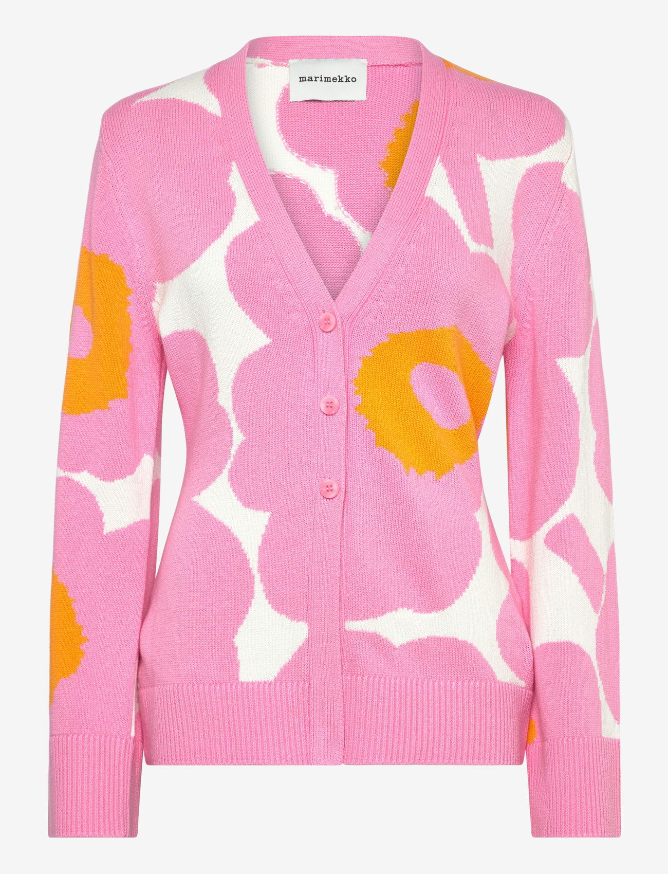 Marimekko - PUHALTAA UNIKKO - kardiganid - light pink, orange, white - 1
