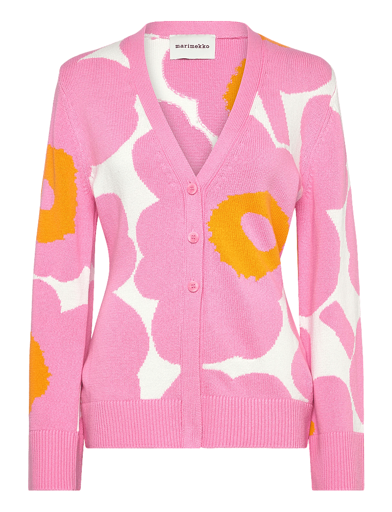 Marimekko - PUHALTAA UNIKKO - kardiganid - light pink, orange, white - 1