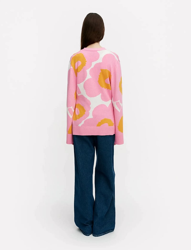 Marimekko - PUHALTAA UNIKKO - kardiganid - light pink, orange, white - 3