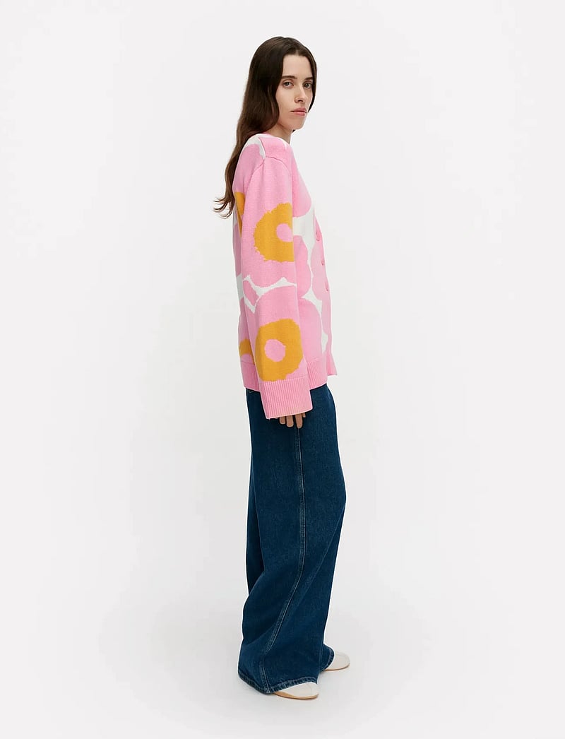 Marimekko - PUHALTAA UNIKKO - kardiganid - light pink, orange, white - 4