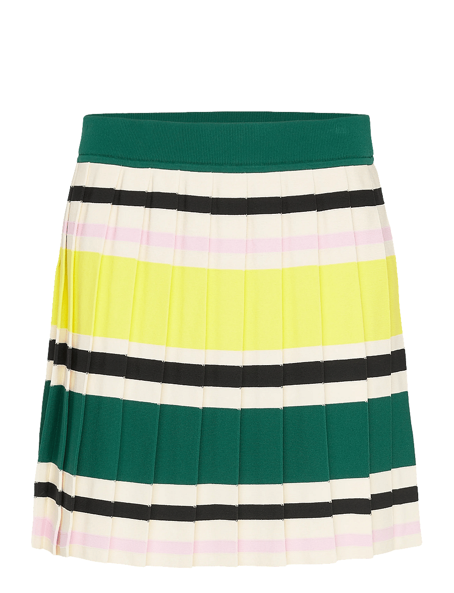 Marimekko - RUNOUS HELVI - plisserade kjolar - dark green, yellow, black - 1