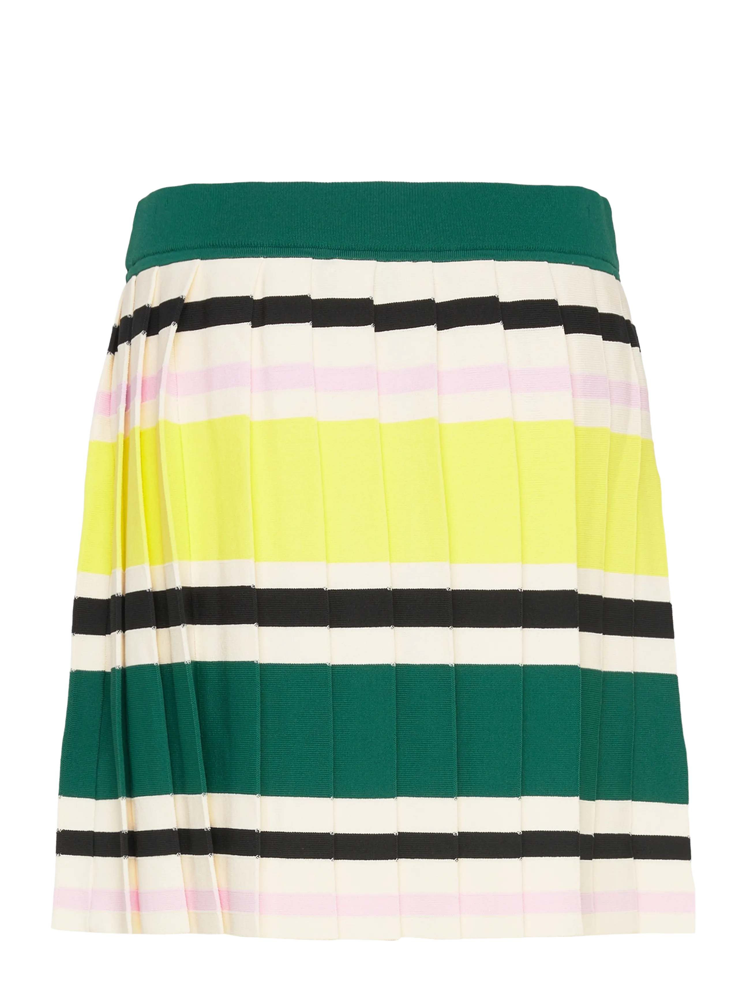 Marimekko - RUNOUS HELVI - plisseeritud seelikud - dark green, yellow, black - 2