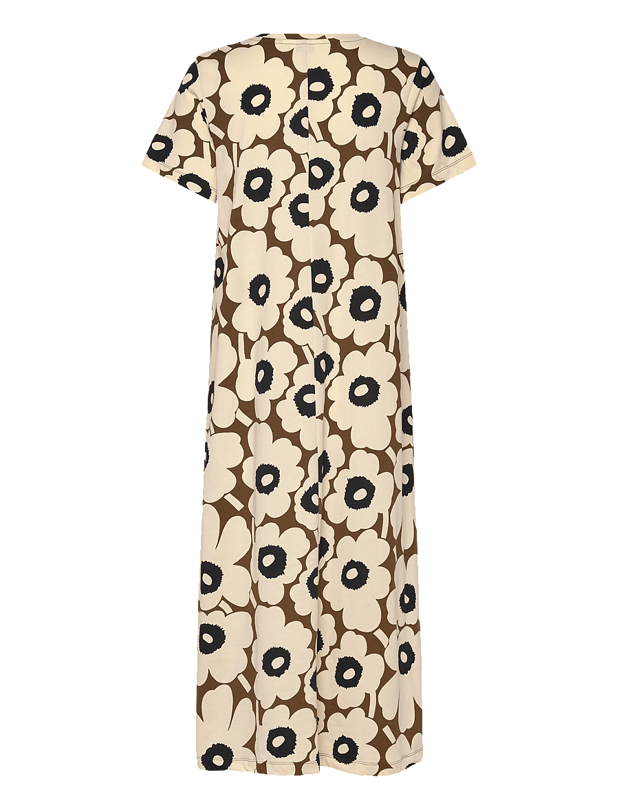 Marimekko - PISTEINEN UNIKKO - t-shirt-kleider - beige, brown, black - 2
