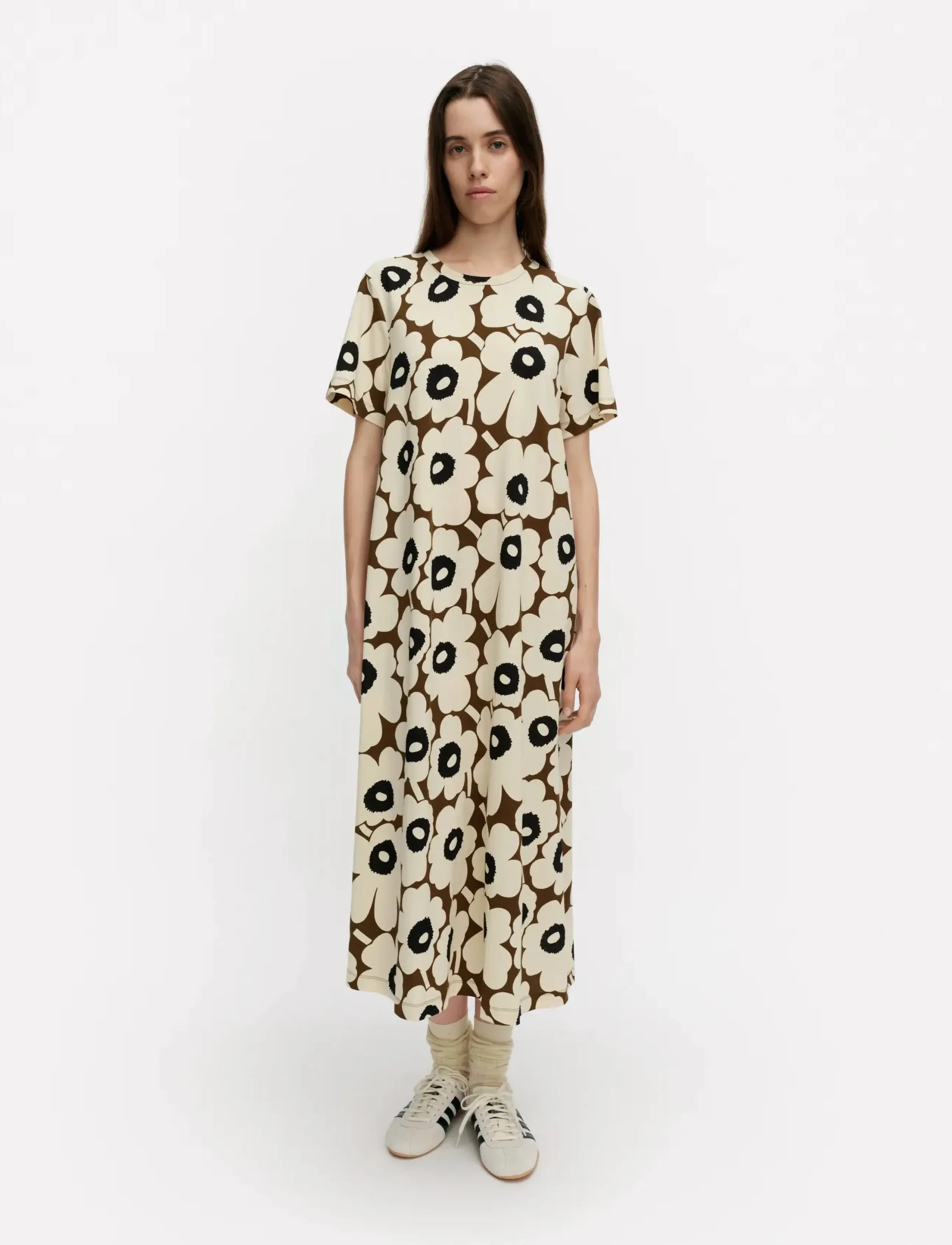 Marimekko PISTEINEN UNIKKO - Kjoler - BEIGE, BROWN, BLACK / brown