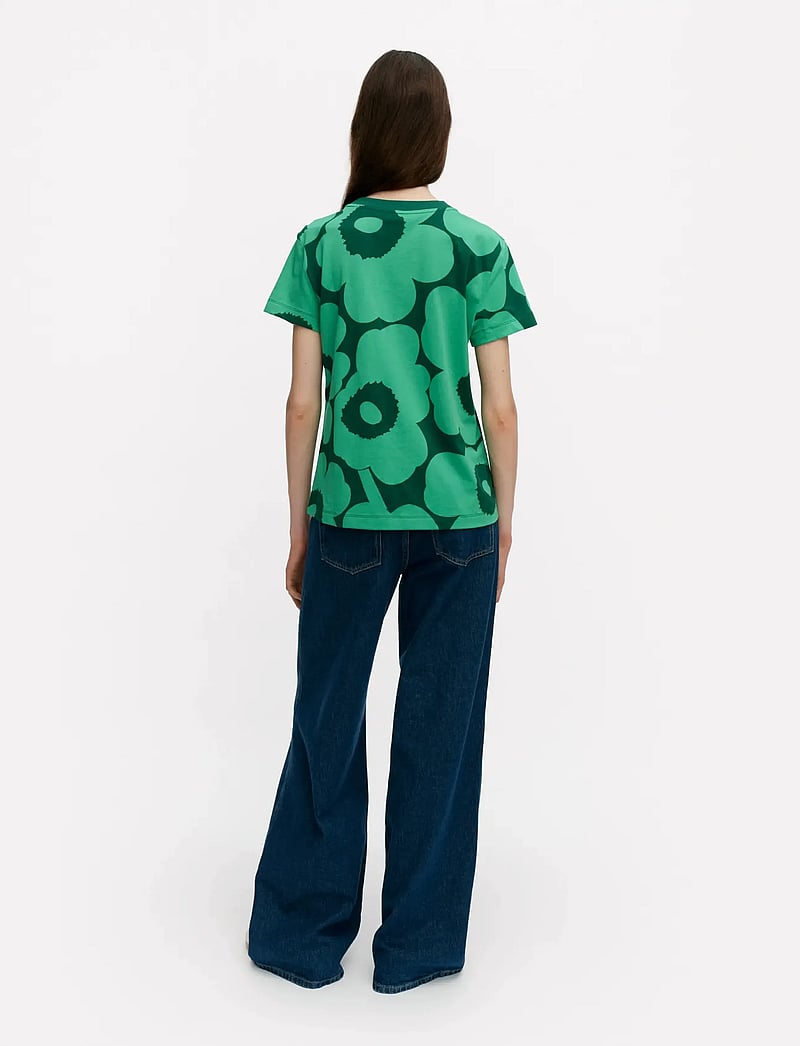 Marimekko - HELEYS UNIKKO - t-shirts - green, dark green - 3