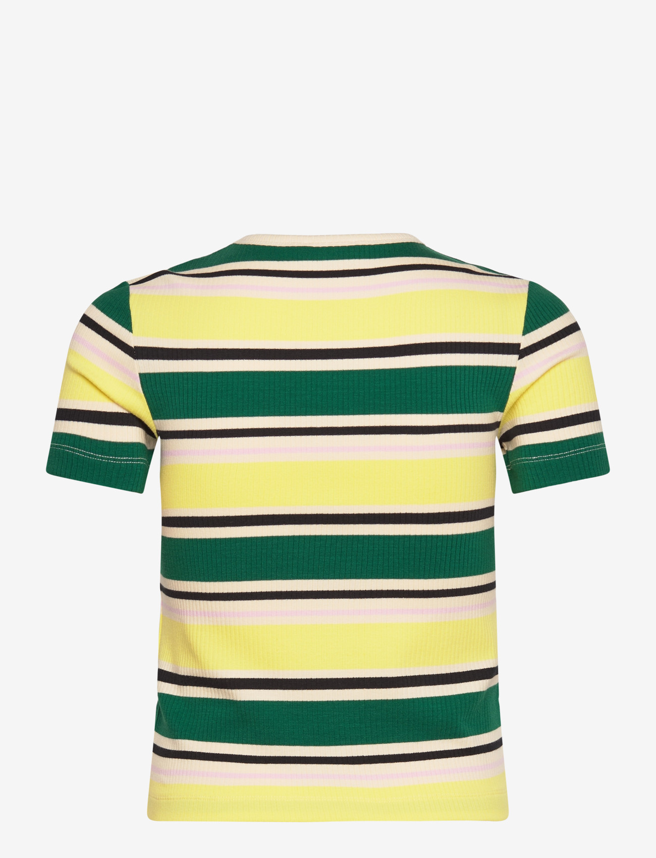 Marimekko - SPURTTI HELVI - t-shirts - dark green, yellow, black - 2