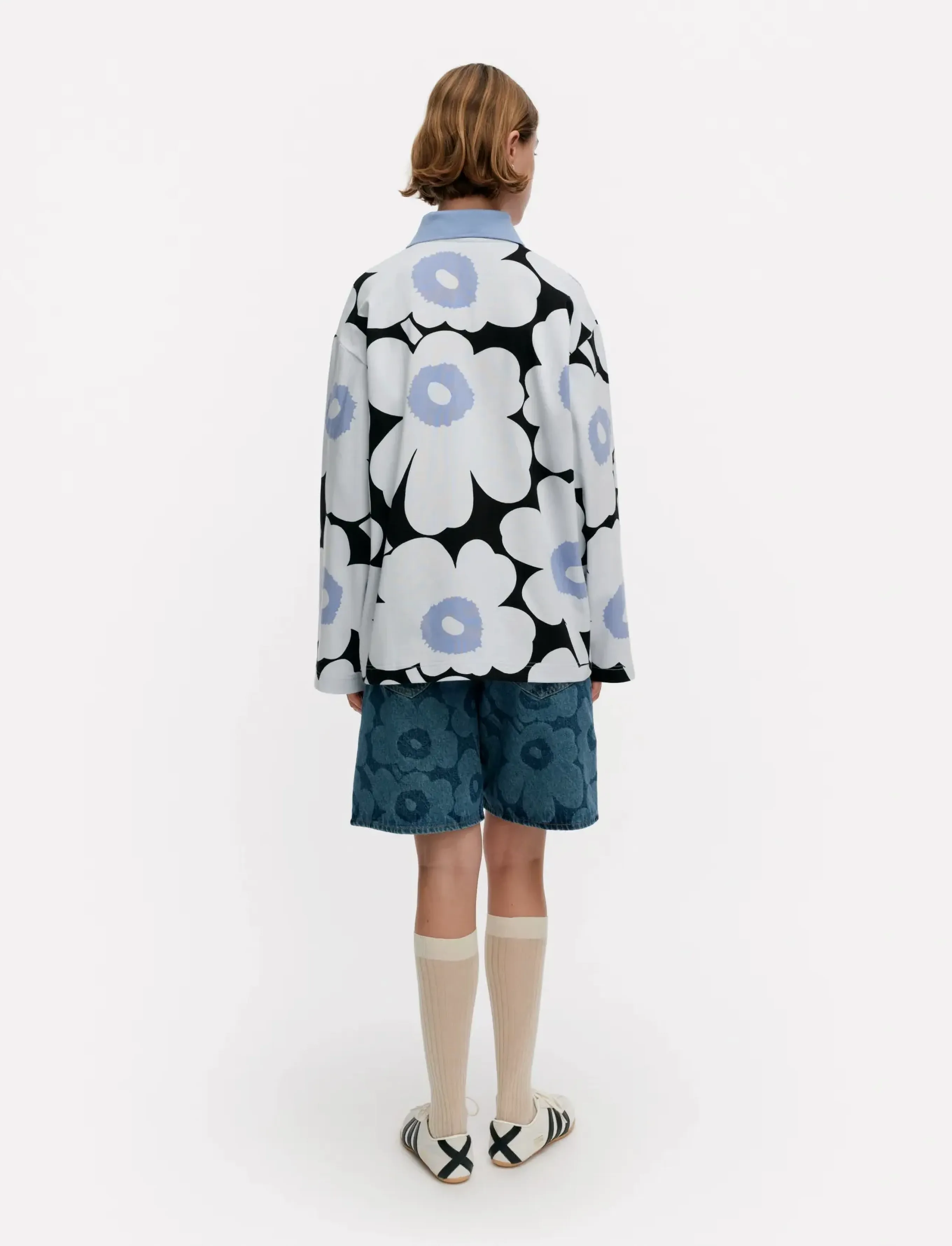 Marimekko - ERIKSEEN UNIKKO - poloshirts - light blue, blue, black - 3