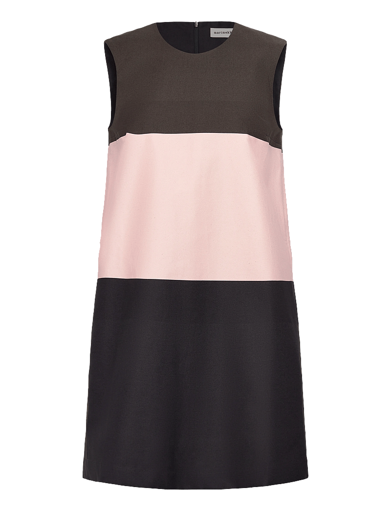 Marimekko - MALLI HENNIKA - korte kjoler - dark brown, light pink, brown - 1