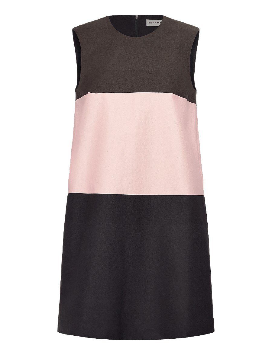 Marimekko - MALLI HENNIKA - korte kjoler - dark brown, light pink, brown - 1