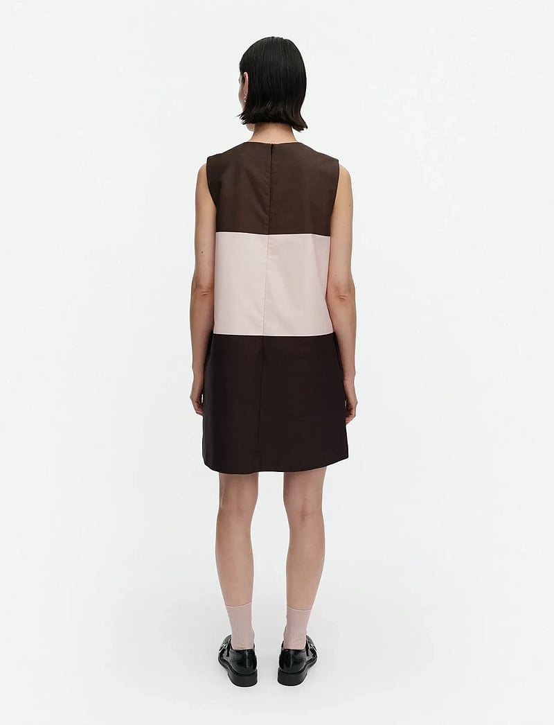 Marimekko - MALLI HENNIKA - korte kjoler - dark brown, light pink, brown - 3