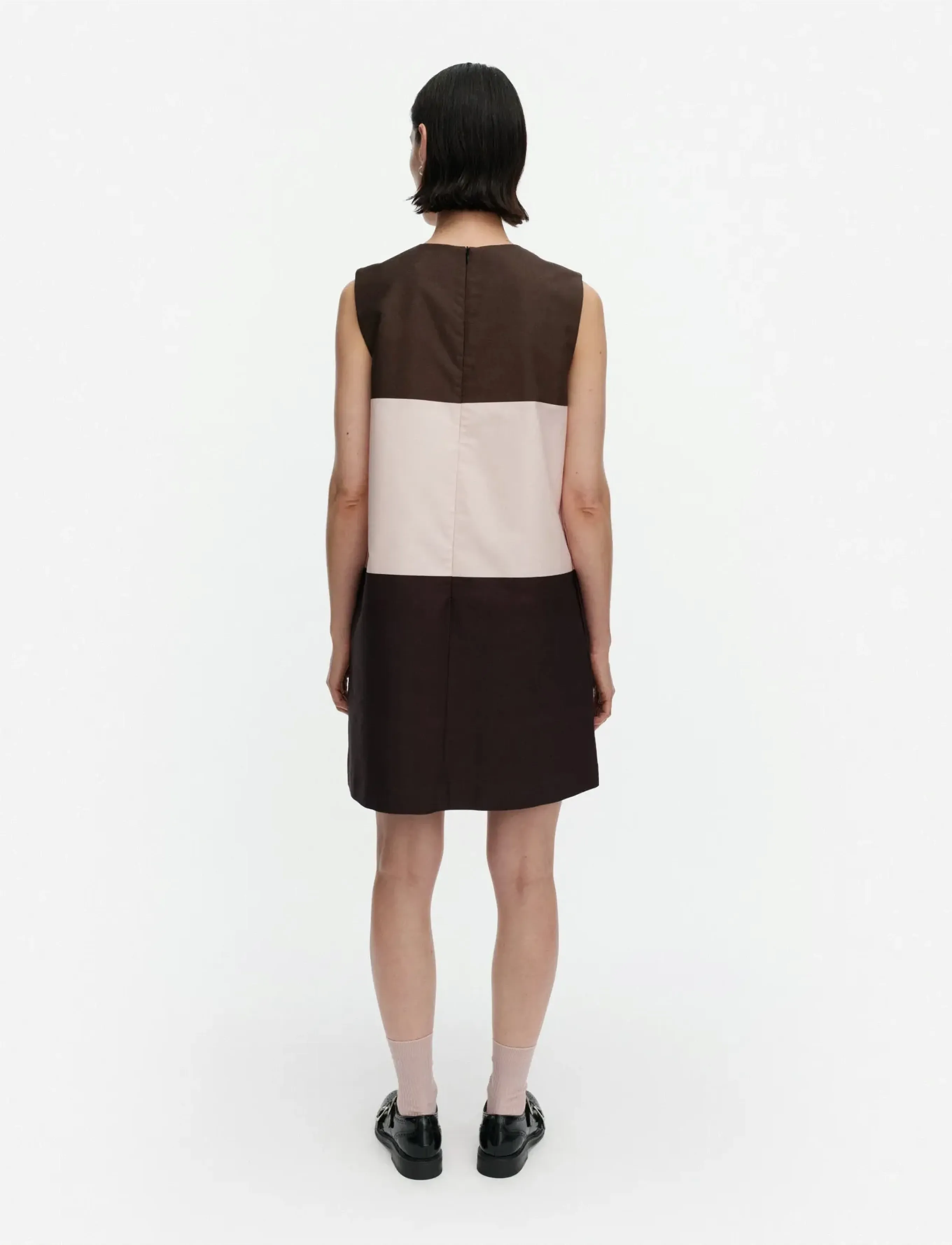 Marimekko - MALLI HENNIKA - korta klänningar - dark brown, light pink, brown - 3