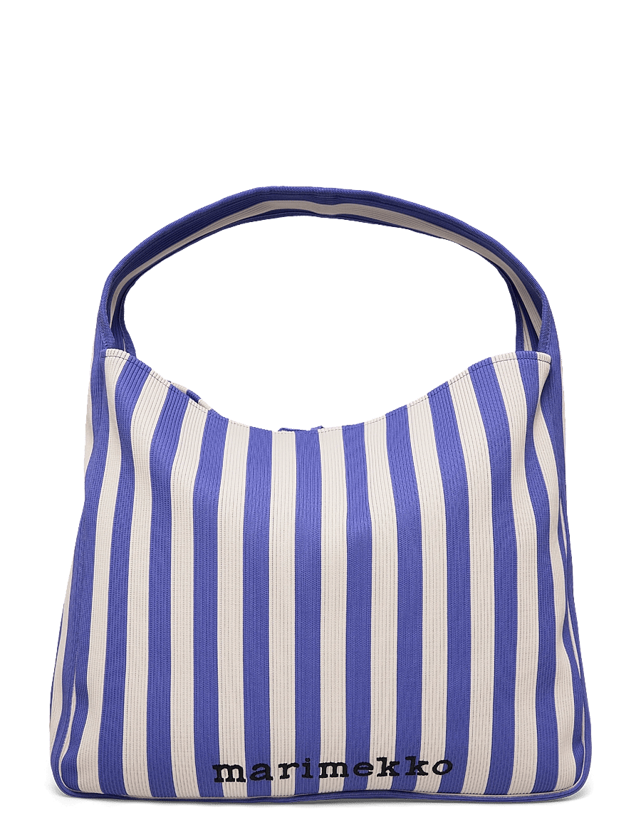 Marimekko - KNITTED BAG LARGE MERIROSVO - blue, off white - 1