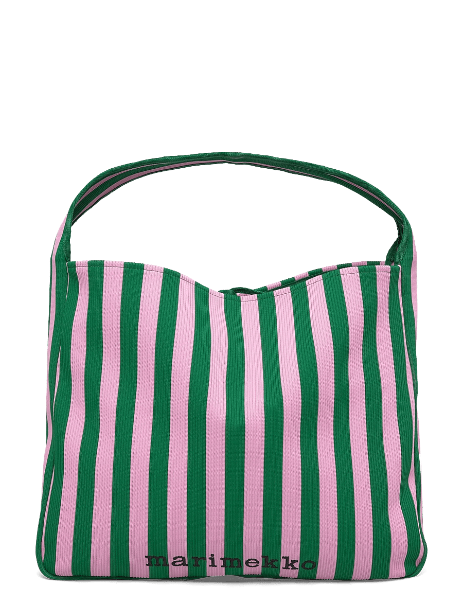 Marimekko - KNITTED BAG LARGE MERIROSVO - pink, dark green - 1