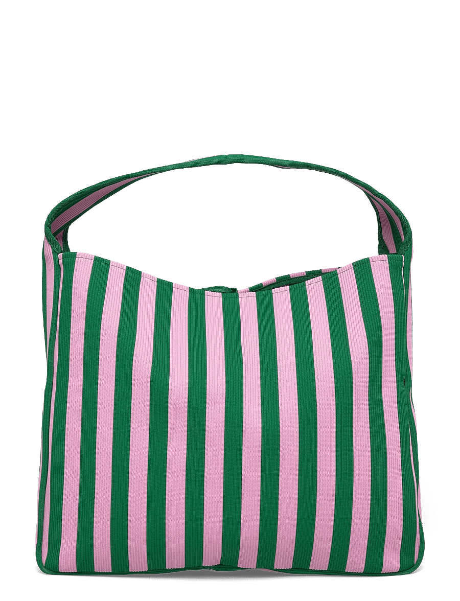 Marimekko - KNITTED BAG LARGE MERIROSVO - pink, dark green - 2