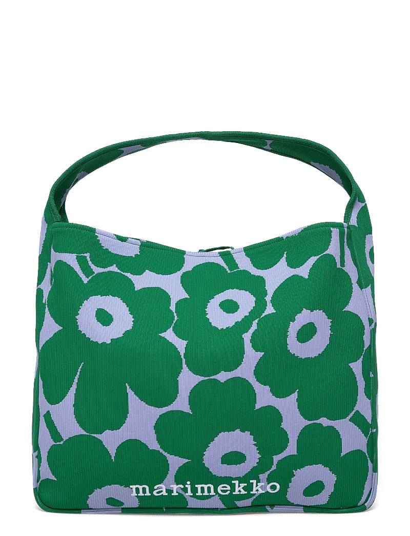 Marimekko - KNITTED BAG LARGE UNIKKO - tote bags - dark green, blue - 1