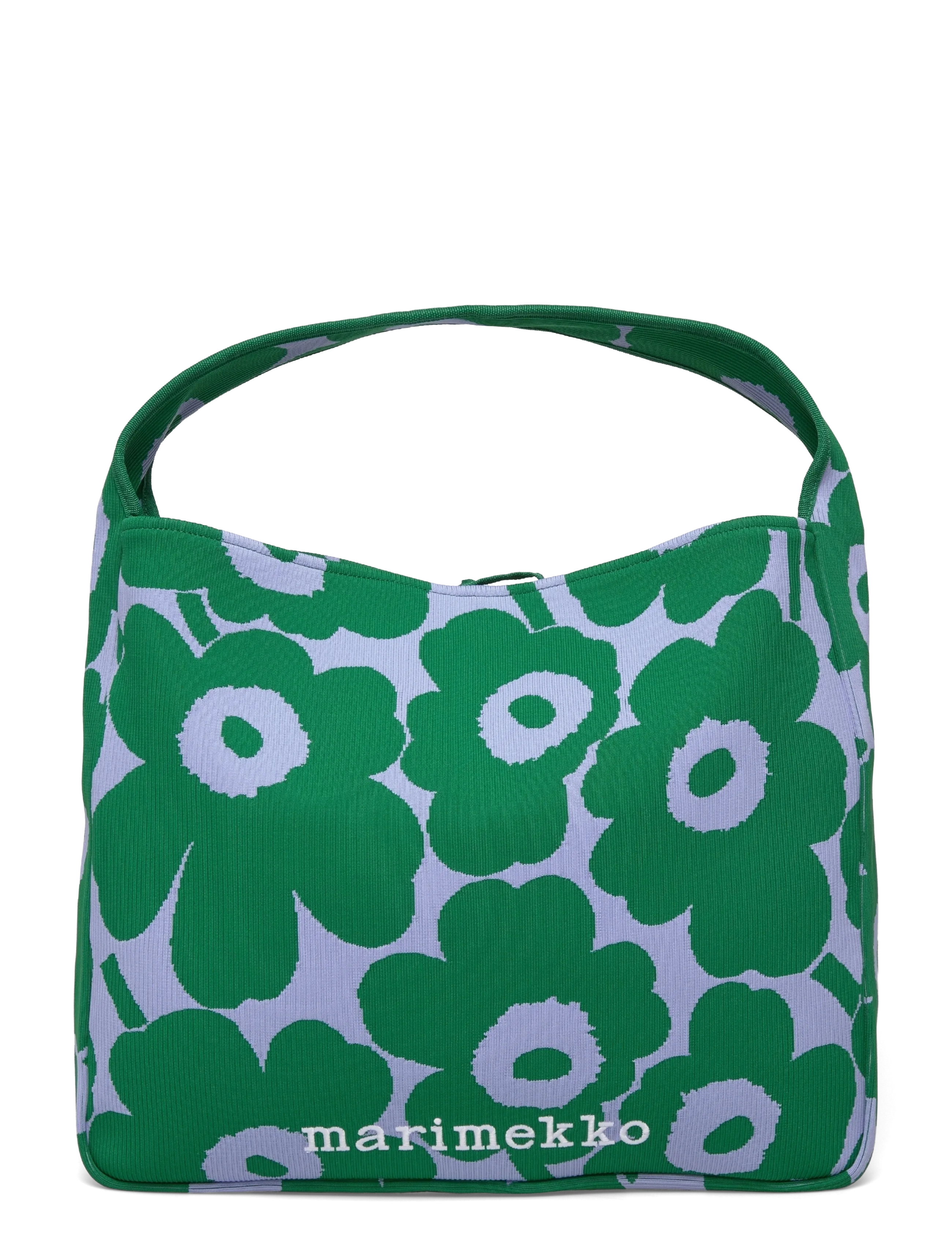 Marimekko KNITTED BAG LARGE UNIKKO - Axelremsväskor - DARK GREEN, BLUE / green