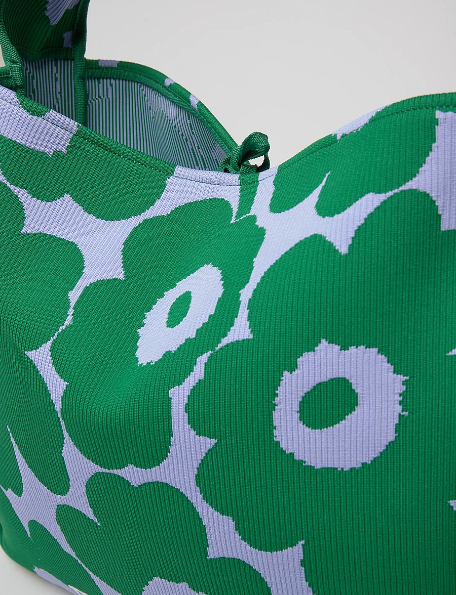 Marimekko - KNITTED BAG LARGE UNIKKO - dark green, blue - 4