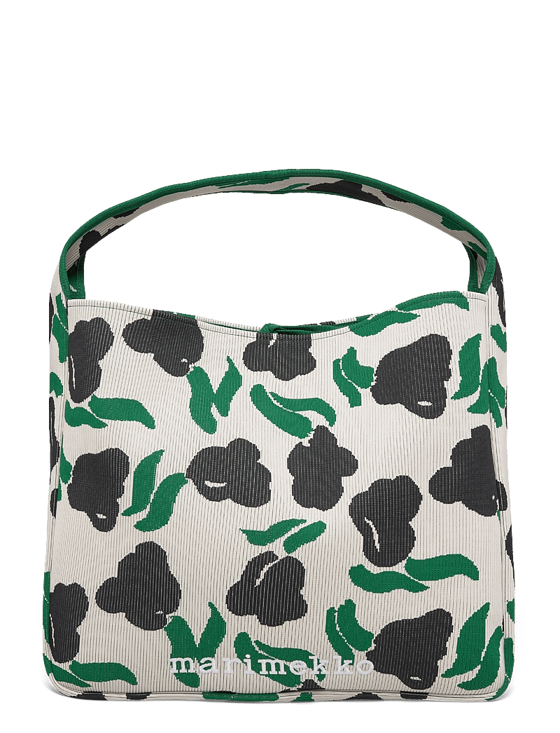 Marimekko - KNITTED BAG LARGE LEMMITTY - besondere anlässe - off white, dark green, black - 1