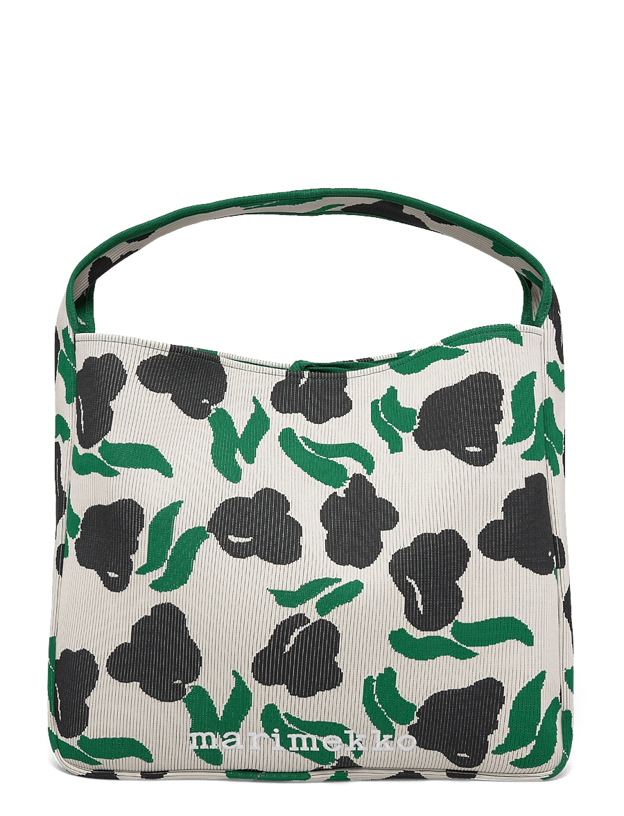 Marimekko - KNITTED BAG LARGE LEMMITTY - modetrends - off white, dark green, black - 1