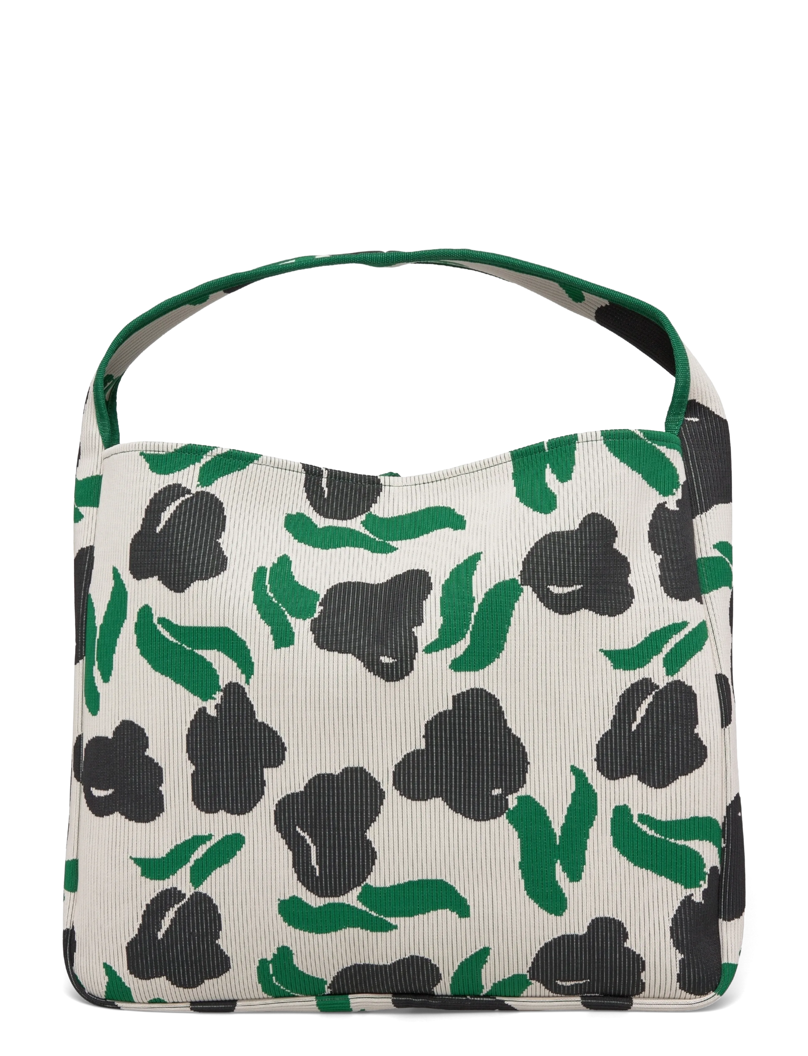 Marimekko - KNITTED BAG LARGE LEMMITTY - juhlamuotia outlet-hintaan - off white, dark green, black - 2