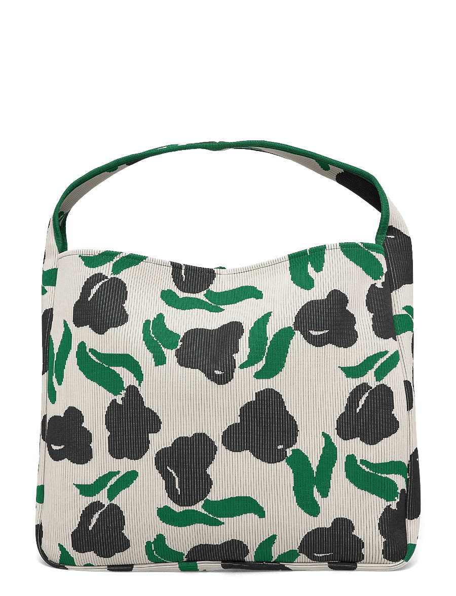 Marimekko - KNITTED BAG LARGE LEMMITTY - modetrends - off white, dark green, black - 2