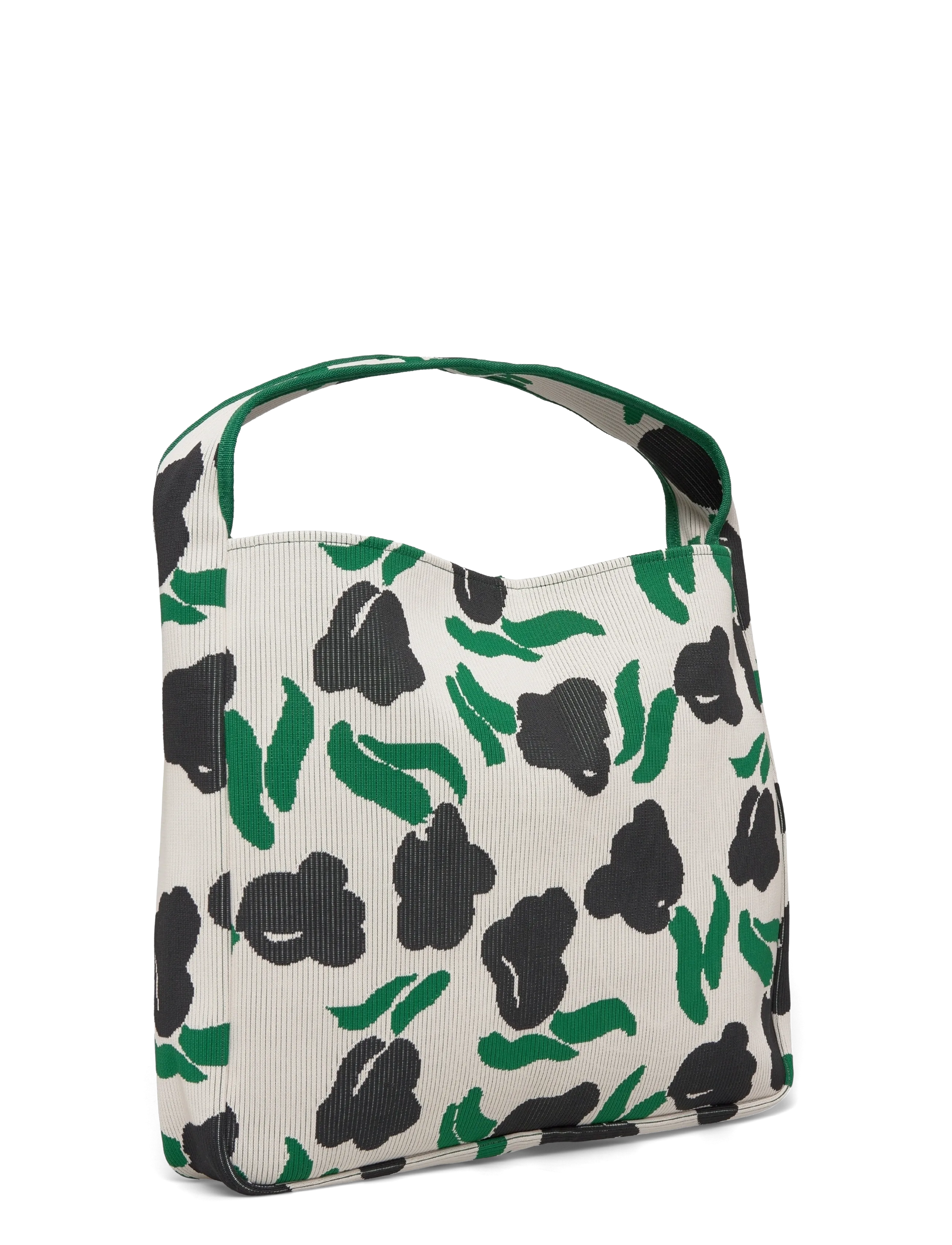 Marimekko - KNITTED BAG LARGE LEMMITTY - juhlamuotia outlet-hintaan - off white, dark green, black - 3