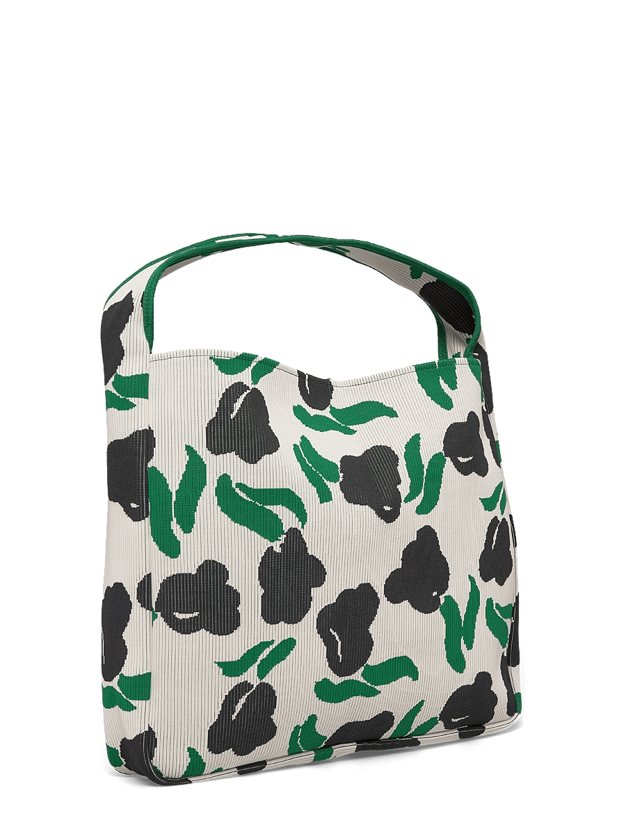 Marimekko - KNITTED BAG LARGE LEMMITTY - modetrends - off white, dark green, black - 3