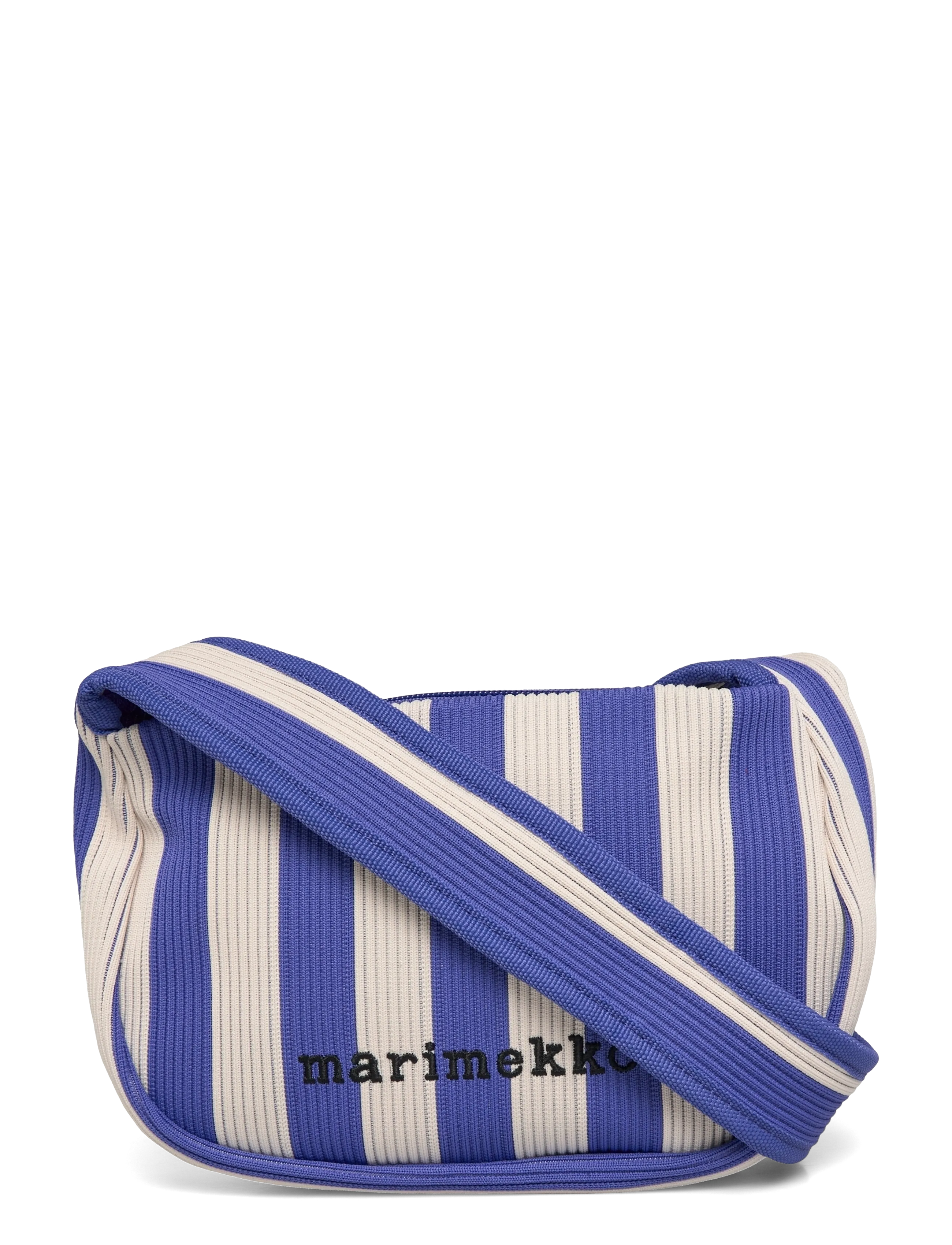 Marimekko KNITTED CROSSBODY MERIROSVO - Crossbody Tassen - BLUE, OFF WHITE / blue