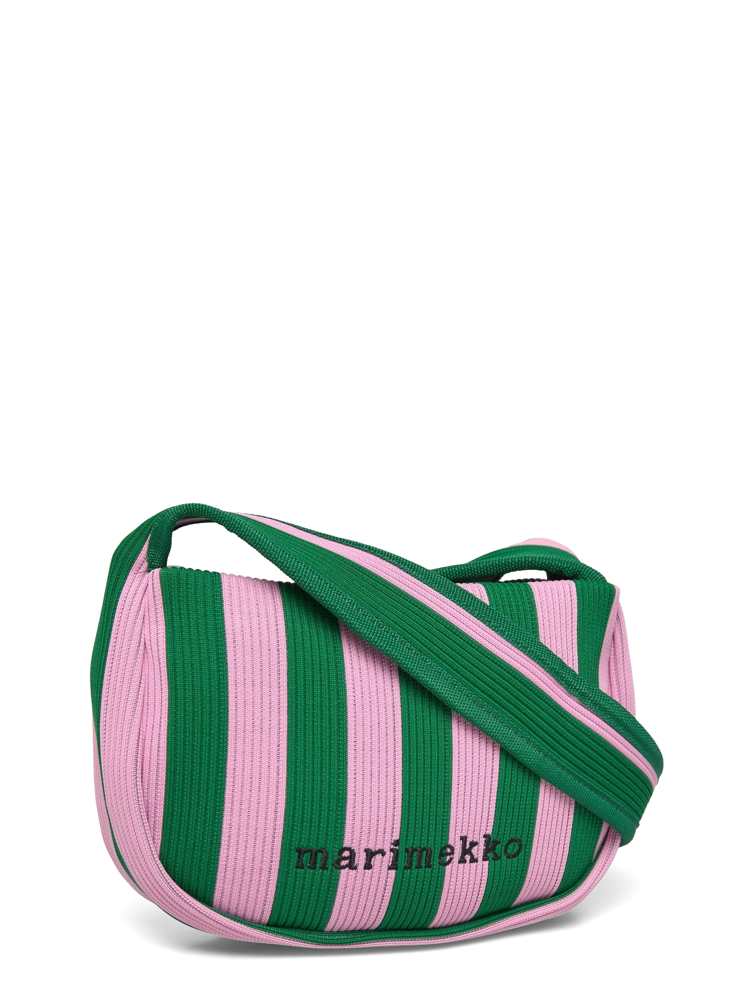 Marimekko - KNITTED CROSSBODY MERIROSVO - mode trends - pink, dark green - 3