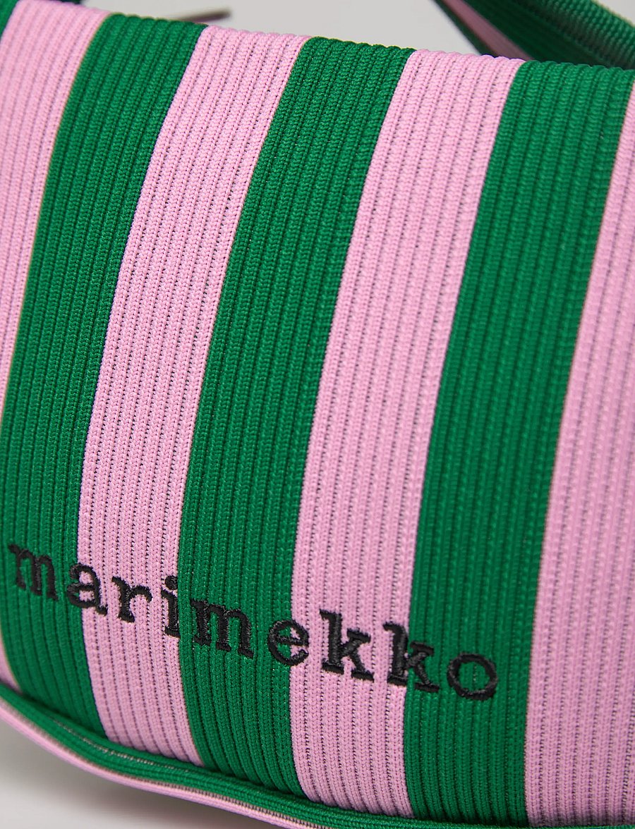 Marimekko - KNITTED CROSSBODY MERIROSVO - mode trends - pink, dark green - 4