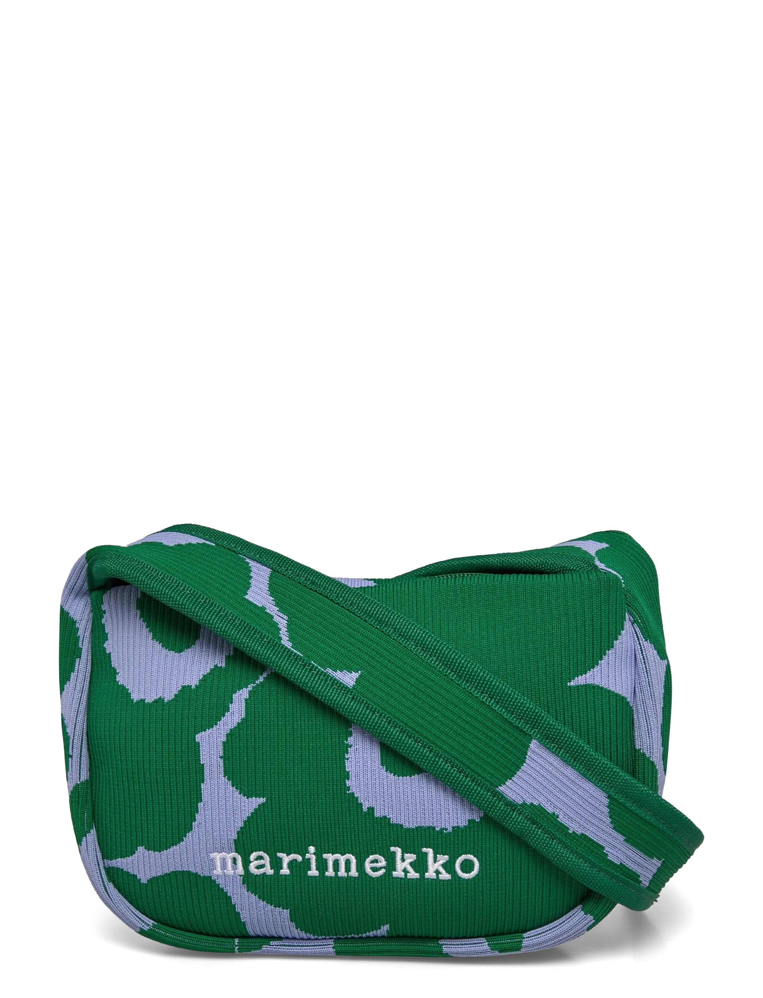Marimekko KNITTED CROSSBODY UNIKKO - Crossbody Bags - DARK GREEN, BLUE / green