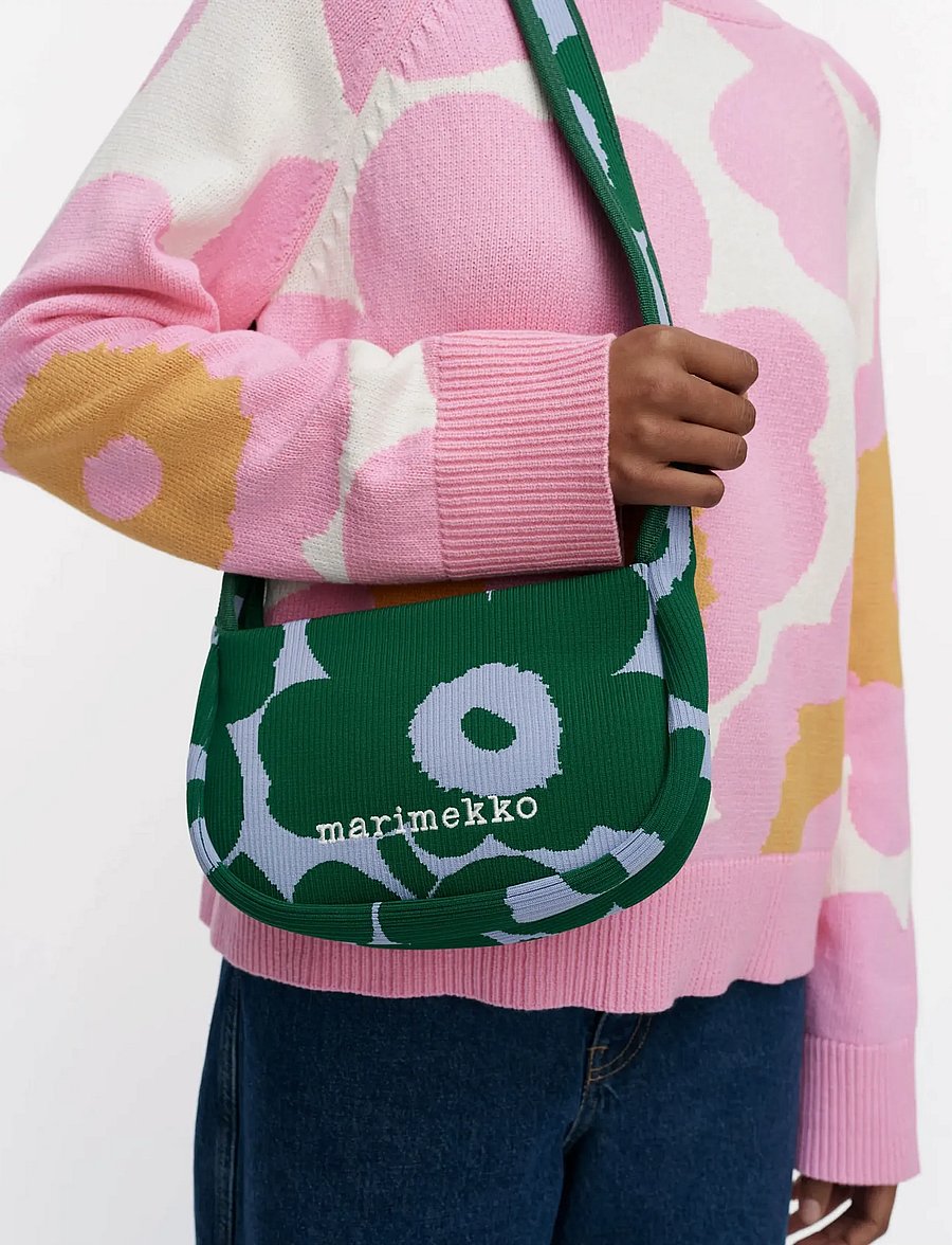 Marimekko - KNITTED CROSSBODY UNIKKO - modetrends - dark green, blue - 0