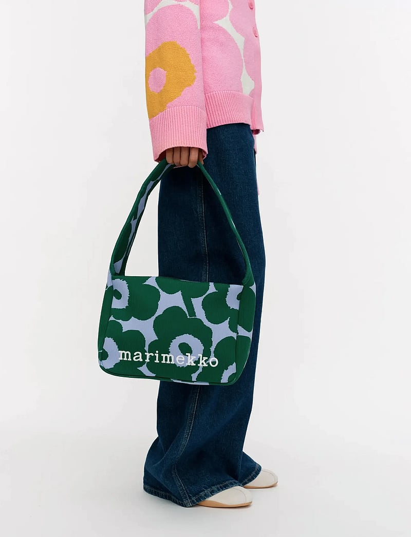 Marimekko - KNITTED SHOULDERBAG UNIKKO - modetrends - dark green, blue - 0