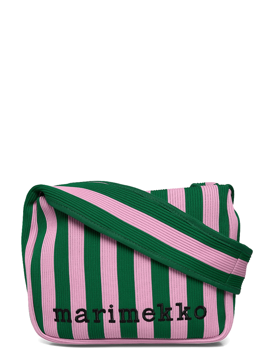 Marimekko - KNITTED SHOULDERBAG MERIROSVO - modetrends - pink, dark green - 1