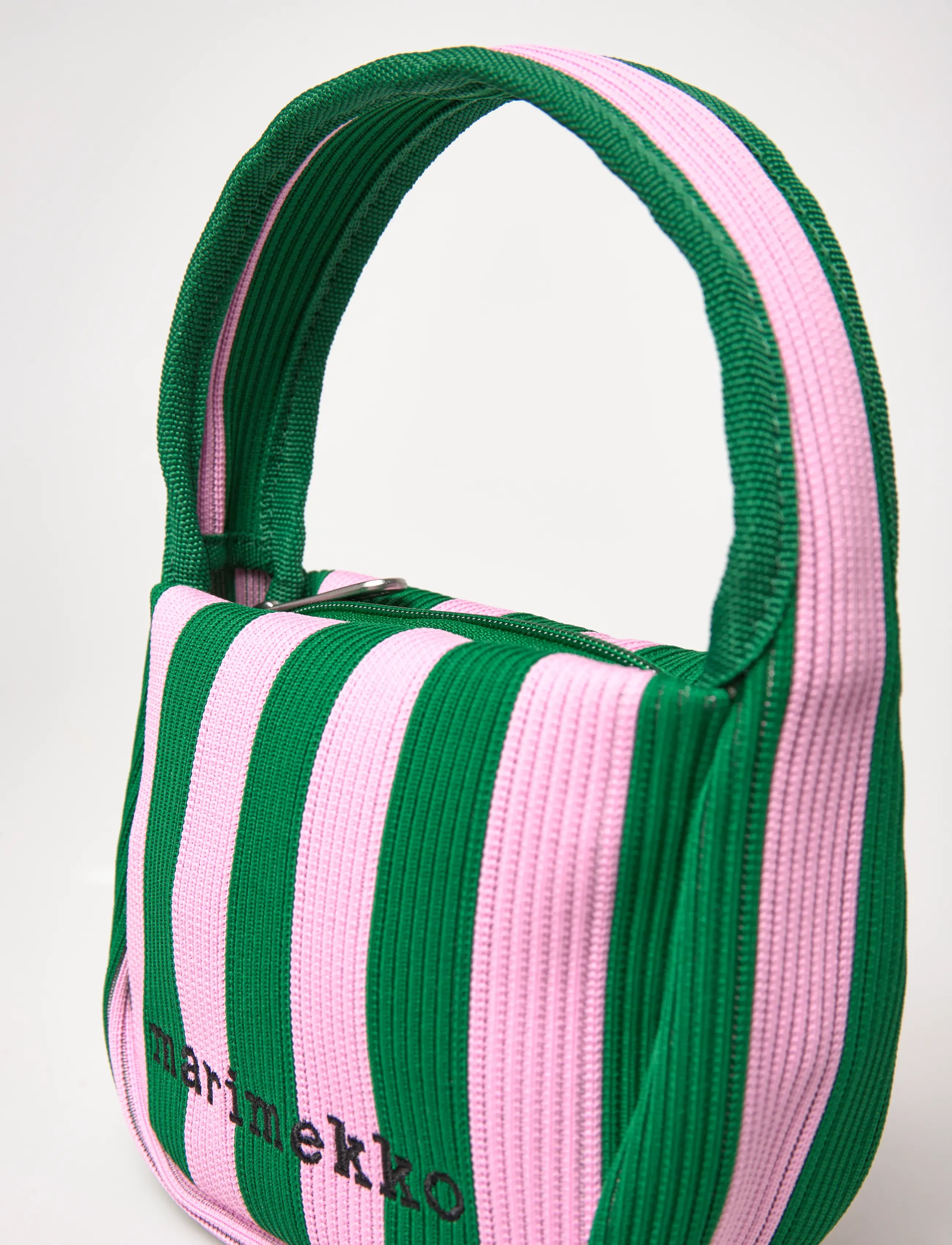 Marimekko - KNITTED MINI HANDBAG MERIROSVO - henkeltaschen - pink, dark green - 4